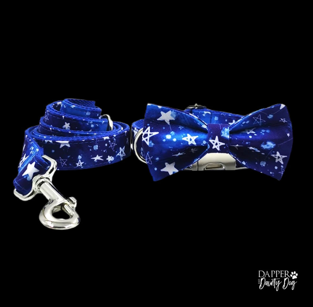 The Starry Night | Leash & Bow Tie Collar Set