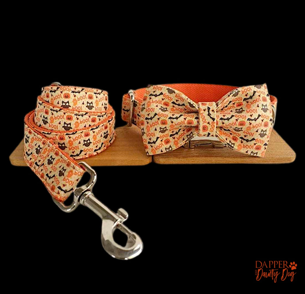 The Spooky | Leash & Bow Tie Collar Set